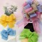 Easter Burlap Ribbon - Pink/Blue/Lavender/Apple Green/Yellow/Orange Wired Ribbon, 2.5 Inch x 6 Colors, Total 30 Yard, Perfect for Crafts, Wreaths, Big Bow, Wrapping, Outdoor Decoration